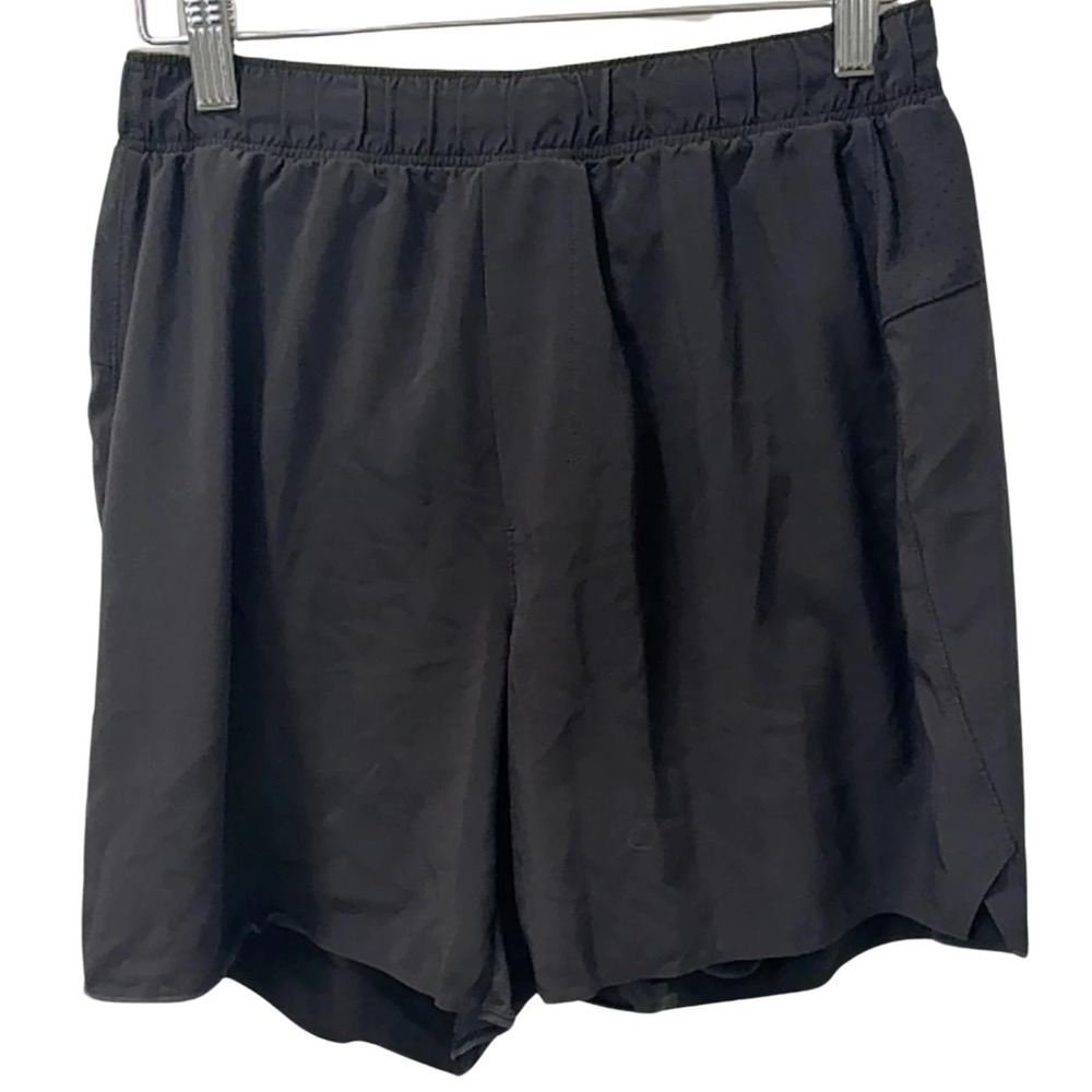 Lululemon Tracker Shorts Womens Medium Black Lined Running Athletic Gym - Picture 2 of 10